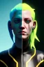 Placeholder: Medium Close Up Portrait, Front image. cyberpunk, rabbit-mask, teenager woman, yellow hair. latex tracksuit. Red, black, silver, color. Steampunk style. Color background, photo studio. Avatar image, highly detailed, concept art, smooth, unreal engine 5, god rays, ray tracing, RTX, lumen lighting, ultra detail, volumetric lighting, 3d, finely drawn, high definition, high resolution.