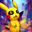 Placeholder: Pikachu, yoji shinkawa dreamscape, fenghua zhong, mystical colors, Golden hour, Lisa Frank fantasy