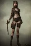 Placeholder: steampunk girl knife hell end solitary cute darkness sad body guns anormal fly