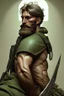 Placeholder: photorealistic male bearded handsome soldier, hyperdetailed painting, luminism, Bar lighting, complex, dark green miltary, 4k resolution concept art, Artgerm, WLOP, Alphonse Mucha, 3d render, octane render, intricately detailed, cinematic, awesome full color, hand drawn, dark, gritty, cinematic, buckeye burl