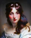 Placeholder: impressionism, women in a 16th century dress, candle light