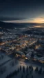 Placeholder: drone shot of Lillehammer, shot on Hasselblad h6d-400c, zeiss prime lens, bokeh like f/0.8, tilt-shift lens 8k, high detail, smooth render, down-light, unreal engine, prize winning