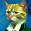 Placeholder: Portrait of a cat by Van Gogh