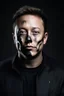 Placeholder: Portrait of Elon musk, skeleton face