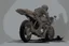 Placeholder: motorcycle, comic book,post-apocalypse, gray background,