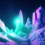 Placeholder: photograph of a (one massive colorful crystal:1.2) growing out of the rocky mountain, (focus on crystal:1.2), 4k, 8k, (highly detailed), ((landscape)),(translucent crystal:1.1), light going trough the crystal, bokeh, chromatic aberration, mountain view,