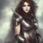 Placeholder: fantasy art, female, attractive, 8k, full body, leather armors, greatsword, silver shoulder length hair, vibrant silver eyes, slight scar on cheek, details,texture