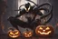 Placeholder: venom machine with fire pumpkin head in nier automata artstyle, halloween them, close picture, fantasy world, intricate details, highly detailed, high details, detailed portrait, masterpiece,ultra detailed, ultra quality