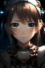 Placeholder: anime girl with robot opened face scary