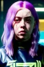 Placeholder: Billie Eilish, cyberpunk2077, booty, photorealistic, 2k