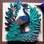 Placeholder: make a peacock as papercut