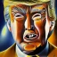 Placeholder: Trump from outer space Painted by dali