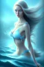 Placeholder: lady muse with long hair blue eyes top in the ocean