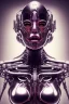 Placeholder: cyberpunk, chrome body, women, portrai, open mouth, perfect skin, tron, cyborg , perfekt, real, dream, hr giger