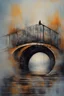Placeholder: The very act of stepping out into the unknown with no guarantee of success is what creates a bridge to the future and to the possibility of a positive outcome; contemporary art