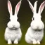 Placeholder: white rabbit portrait