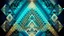 Placeholder: Creación de composición geométrica con triángulo de Sierpinski y patrón de distorsión con alineación espacial y textura de seda estilo estética espectral