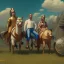 Placeholder: Full body, 3d render, homer simpson 1800's men style, 1800's hair style, 1800's men clothes style,riding horse, hyper realistic, octane render, unreal engine 5, 8k, palace background, uhd