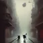 Placeholder: Antropomorph cat walking in streets, greg rutkowski, matte painting, hyper detailed, felix kelly, Jean Baptiste Monge, architecture croquis drawing