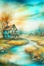 Placeholder: The place where the Dream and its followers live. Watercolor, fine drawing, beautiful van gogh landskape, pixel graphics, lots of details, pastel aqua colors, delicate sensuality, realistic, high quality, work of art, hyperdetalization, professional, filigree, hazy haze, hyperrealism, professional, transparent, delicate pastel tones, back lighting, contrast, fantastic, nature+space, Milky Way, fabulous, unreal, translucent, glowing