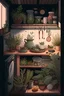 Placeholder: cozy vibes art kitchen herbs