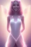 Placeholder: smiling girl, cute, beautiful, long hair, fairy wings, light pastel colors, bright, transparent dress, smile