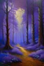 Placeholder: Purple woodlands of wonder painted by Karl Wiener