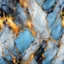 Placeholder: Hyper Realistic Light-Blue, Golden-&-Black-marble-background with glowing-embers & white-scratch-marks vignette-effect