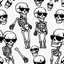 Placeholder: skeleton whit cool sunglasses emotes, sprite sheet