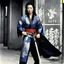 Placeholder: [photo of youthful Michelle Yeoh by helmut newton] The guardian stands tall, Kimono turned combat gear, Beauty wields power. A weapon in each hand: Skillful hands at work,Firearm and blade in balance, Enforcer's resolve. Her strength emanates, Ancient grace meets modern might, she attacks