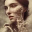 Placeholder: portrait photography of ethereal beauty, 8K, Portrait of a woman by Michelangelo, close-up face, anatomically perfect face, a sunny atmosphere, misty smoke, tree roots