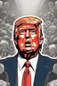 Placeholder: donald trump face as hero in graphic style