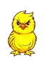 Placeholder: logo of cute small yellow chicken looks like german eagel