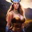 Placeholder: Ultra detailed fullbody Portrait in oil on canvas of beautiful busty female Viking with armor,helmet,extremely detailed digital painting,ultrarealistic skin,intense stare, extremely detailed face, crystal clear eyes, mystical colors ,perfectly centered image, perfect composition, rim light, beautiful lighting,masterpiece ,8k, stunning scene, raytracing, anatomically correct, in the style of Simon Bisley and Ohrai Noriyoshi and robert e howard and Steve Jung and Wizyakuza and uncannyknack.