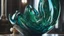 Placeholder: High-end, Die Partei sculpture, green blue glass 4th dimensional liquid space, awesome cinematic-quality photography, Four-dimensional space (4D) Art Nouveau-visuals, Vintage style with Octane Render 3D technology, hyperrealism photography, (UHD) with high-quality cinematic character render, Insanely detailed close-ups capturing beautiful complexity, hyperdetailed, intricate, 8k