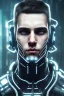 Placeholder: cyberpunk, head, men, portrai