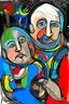Placeholder: expressionism, Pixar style, in abstract art Basquiat, Picasso, Miro, Kandinsky, Klee, Birell, Fairey, Ardon, Buffet aand Picasso style, HD --s 750 --v 5.1 --style raw, water color