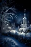 Placeholder: fairy tale, magical winter night, snow, filigree, beautiful, aesthetically pleasing