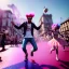 Placeholder: Ultra Realistic photo, medium shot view, drunken dancer strong man, carnival scene, monster hair, steampunk. Pink hair, confeti, Sunglasses, smoking, happy, festival, red fog. highly detailed, concept art, unreal engine 5, ray tracing, RTX, lumen lighting, ultra detail, volumetric lighting, 3d, finely drawn, high definition, high resolution.