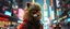 Placeholder: nico belic as fast cyberpunk weasel rasta man with cute fur, in big cyberpunk city, in the style of gta 4, with motion blur and volume light