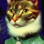 Placeholder: Portrait of a cat by Van Gogh