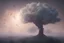 Placeholder: a beautiful digital painting of a marble tree entertwined in tumutluous clouds, intricate white branches and birds flying in the sunlight, blue sky at sunset, elegant, highly detailed, artstation, concept art, matte, sharp focus, art by tom bagshaw, kelogsloops and greg rutkowski