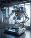 Placeholder: full body rendering robotic DJ having chasing clear surfaces it from transparency super clear glass explore inside machine components, advance design futuristic sci fi picture,find details,Sony Alpha 7 50mm 1.8,medium shot, high-resolution image with fine details,ultra detailed,ultra realistic,extremely realistic,intricate,photorealistic,epic composition