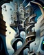 Placeholder: A captivating, surrealist painting of a gravity-defying, Escher-inspired building with multiple perspectives, impossible staircases, and fantastical elements that defy the laws of physics, set within a dream-like landscape.