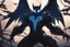 Placeholder: Symbiote in 8k solo leveling shadow drawing, owl barn, blue lights, sky , intricate details, highly detailed, high details, detailed portrait, masterpiece,ultra detailed, ultra quality