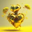 Placeholder: golden robot heart with tree wings