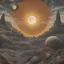 Placeholder: Apocalypse, sun and moon, Max Ernst style, sharp focus, 8k, 3d, very detailed, very colorful, ornate, grim, fine art, 35mm, F/2.8, insanely detailed and intricate