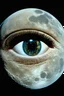 Placeholder: glassy eye, on the moon, old kodachrome, scratches, bokeh