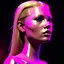 Placeholder: young kate moss, sweet blonde replicant woman, blade runner style, rain, fog, neon ambient, gradient color, clean skin, circuits, latex coat, cyber punk, neon, tubes, portrait, studio photo, unreal engine 5, smooth color, 16 bit, god lights, ray tracing, RTX, lumen lighting, ultra deatail, volumetric lighting, 3d, finely drawn, hd.