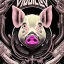 Placeholder: but of a pig vectoraize Head done all with a black line